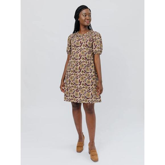 Mata Traders Dresses & Skirts - NEW Mata Traders Yashvi Dress printed floral tan S